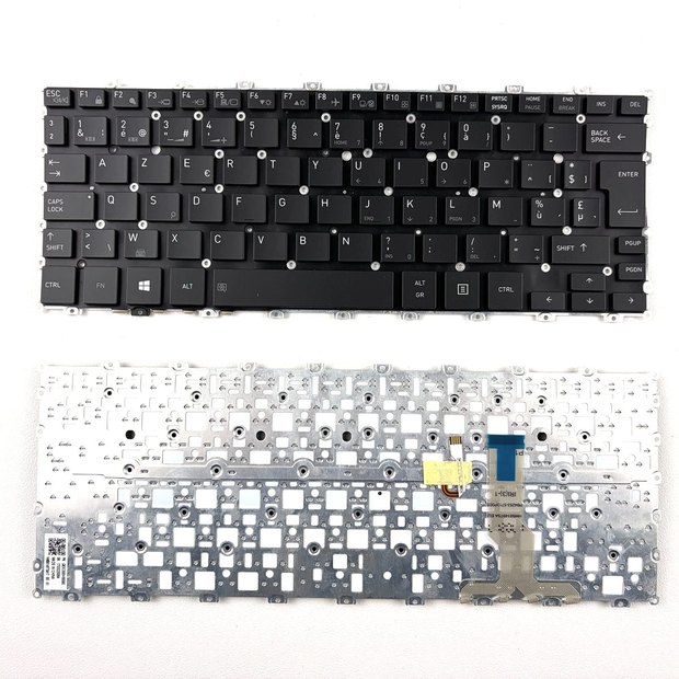 Belgian Backlit Laptop Keyboard Compatible for Toshiba portege X20W-D HMB8149TSA X20W-E X20W-D-13 X20W-D-10Q X20W-D-10V Black HMB8149TSA