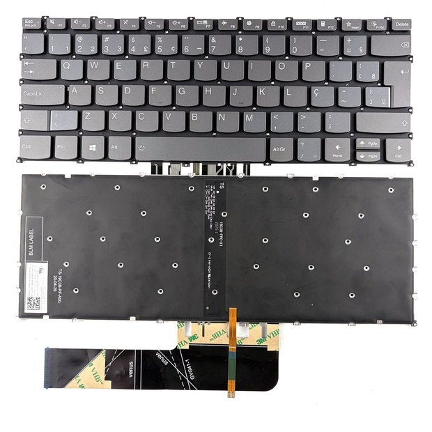 Brazil Backlit Layout(Gery) Laptop Keyboard For Lenovo Flex 5-14IIL05 14ARE05 14ALC05 14ITL05 81X1 81X2 82hs AIR 14 2020 2019 Series