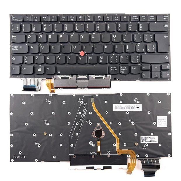 CA Compatible with Lenovo ThinkPad X1 Carbon Gen 8th 2020, ThinkPad X1 Yoga Gen 4 2020 with Backlit Canada Layout