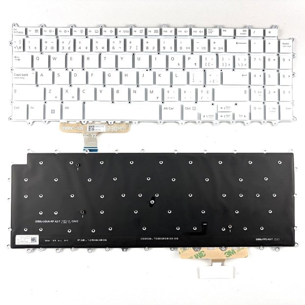 Canada Laptop Backlit Keyboard for LG Gram 15Z90R 15Z90R-P 15Z90R-P.ADS9U1 15Z90R-GA56K 15Z90R-GA76K 15Z90R-GA7CK 15Z90Q 15Z90Q-G 15Z90Q-P 16T90P-K 16Z90Q Series