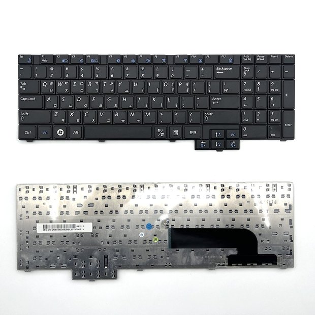 COMOLADO Korean QWERTY Laptop Replacement Keyboard, Black, Compatible with Samsung NP-X520 X520
