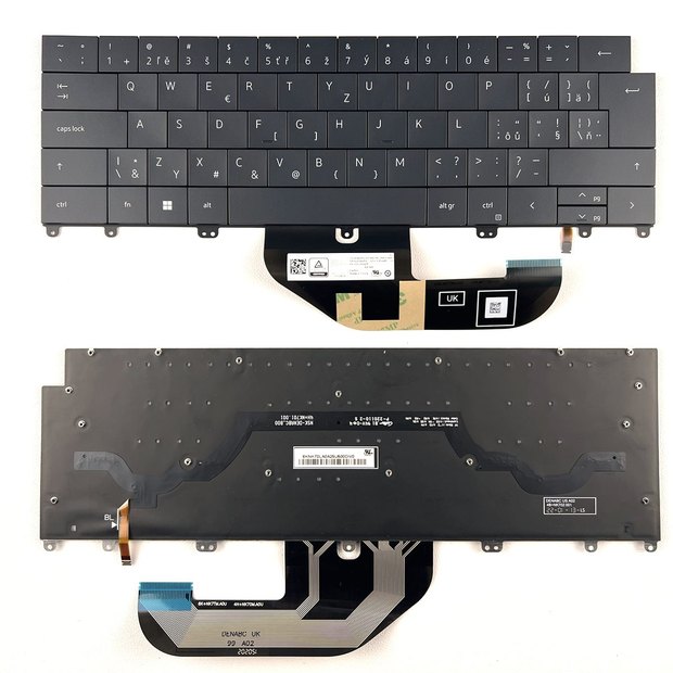 Czech Slovak Backlit Layout Keyboard For DELL XPS 13 PLUS 9320 XPS 9320 DPN 0G4X5N Series