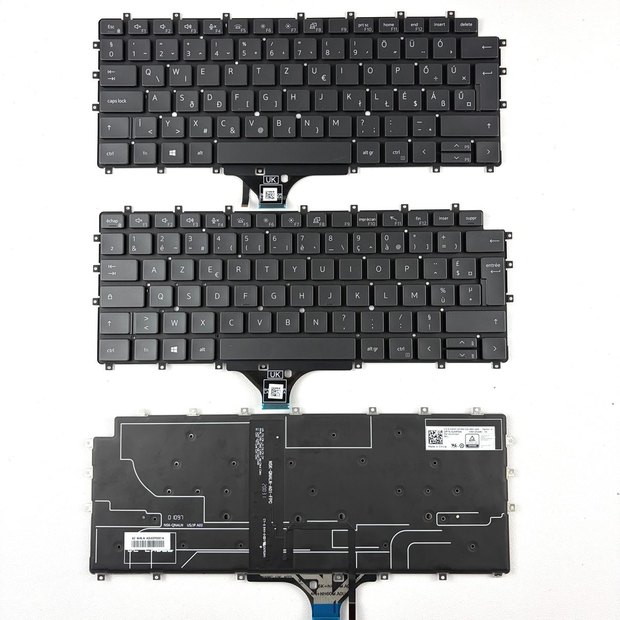 FR HU BE Backlit Laptop Keyboard For Dell Latitude 9510 9520 2-in-1 Series