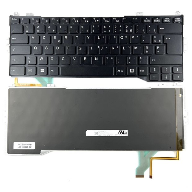 French Azerty Backlit Keyboard For Fujitsu S904 S935 T904 T935 T936 U904 Series