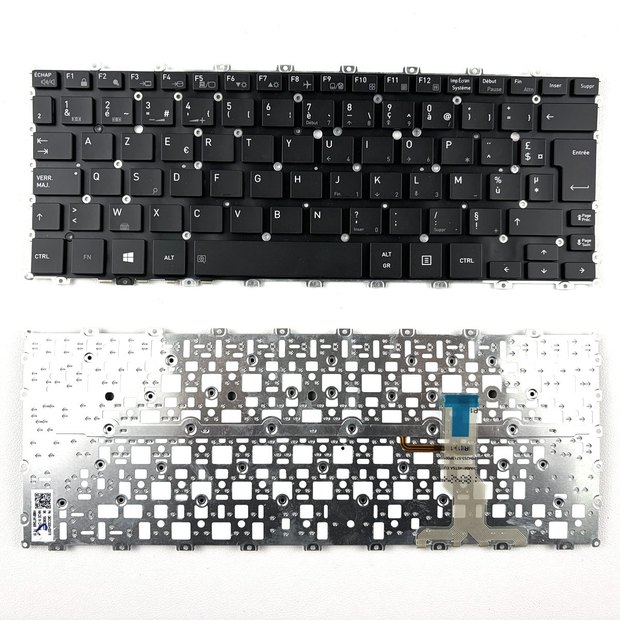 French Azerty Backlit Laptop Keyboard Compatible for Toshiba portege X20W-D HMB8149TSA X20W-E X20W-D-13 X20W-D-10Q X20W-D-10V Black HMB8149TSA