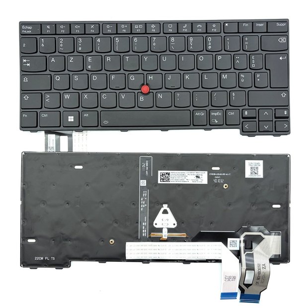 French Azerty Backlit Laptop Keyboard For Lenovo Thinkpad T14 Gen 3 Gen 4 L14 P14s Gen 3 Gen 4 Series