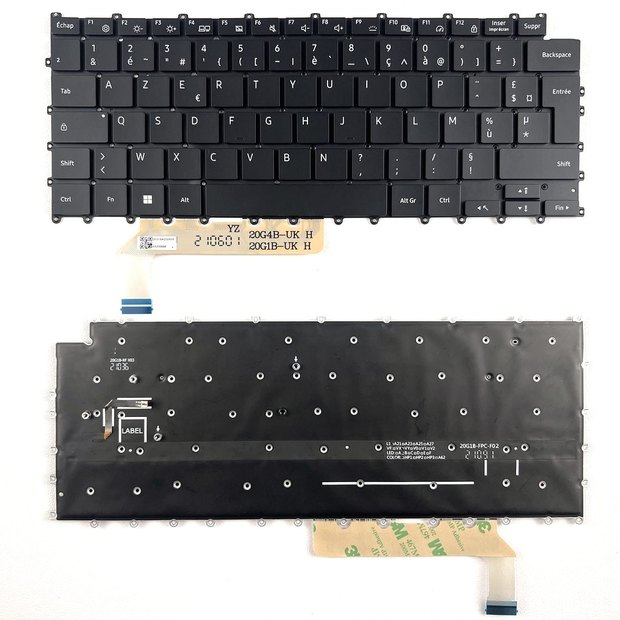 French Azerty Backlit Laptop Keyboard for SAMSUNG Galaxy Book2 360 NP730QED 930QDB 930QED Series