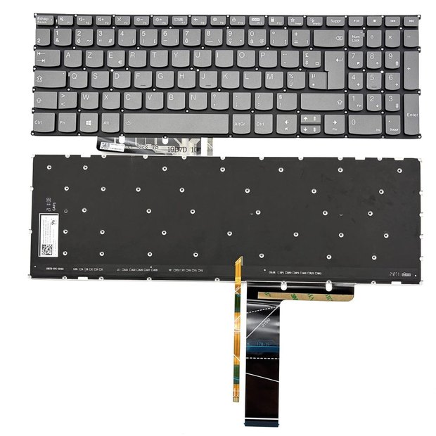 French Backlit Keyboard For Lenovo IdeaPad 1-15ALC7 1-15AMN7 1-15IAU7 1-15IGL7 1-15IRU7 1-15IJL7 1-15ADA7 82R1 AIR 15