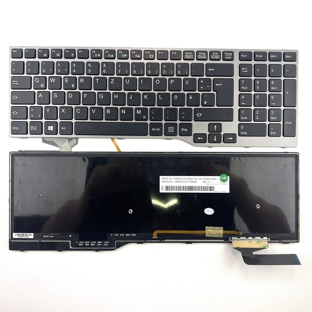 Germany Backlit Laptop Keyboard for Fujistu Celsius H730 H760 H77 E754 Lifebook E753 E756 E557 E554 E556 Series