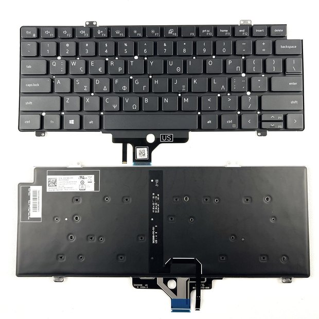 Greek Backlit Replacement Laptop Keyboard for DELL Latitude 7420 7430 7520 7521 5421 5430 DPN 0D41WW Series