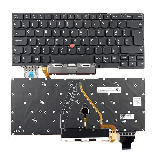 Hungarian Layout Replacement Laptop Keyboard Compatible with Lenovo ThinkPad X1 Carbon Gen 8th 2020, ThinkPad X1 Yoga Gen 4 2020 with Backlit