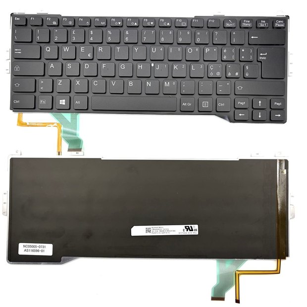 Italian Backlit Keyboard For Fujitsu S904 S935 T904 T935 T936 U904 Series