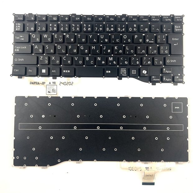 Japanese Black Laptop Keyboard For Fujistu 24F2A-JP KT014F2AJ60J1A00 CP795845-02