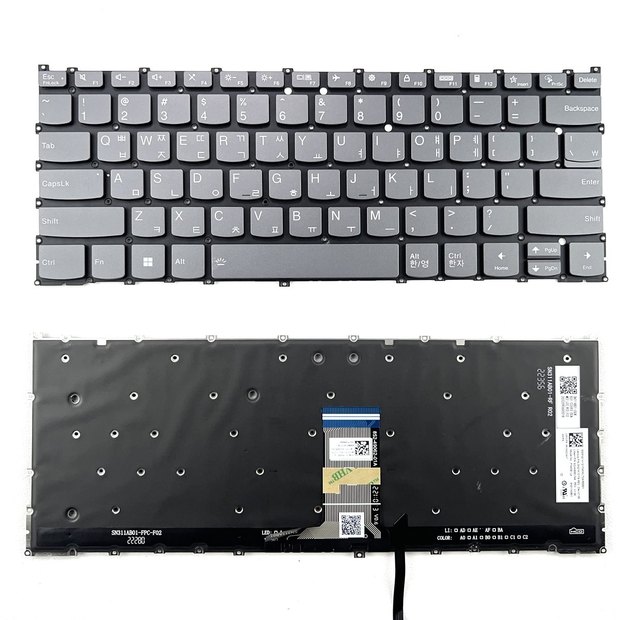 Korean Backlit Laptop Keyboard For Lenovo Yoga 7 14IRL8 (Machine Type 82YL) 7-14IRL8 PH4SB-KO Series