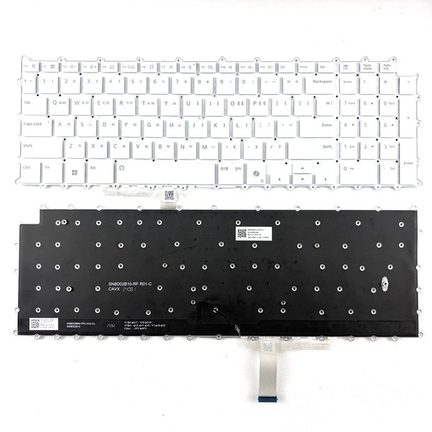 Korean Backlit Laptop Keyboard for LG Gram 17Z90TP, 17Z90TP-G.AAB4U1, 17Z90TP-G.ADB7U1, 17Z90TP-G.AL88C Series