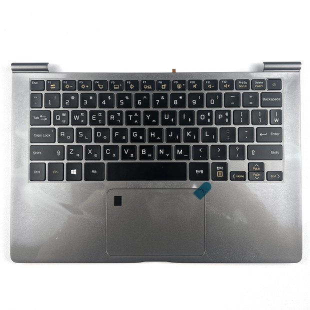 Korean Backlit Palmrest Laptop Keyboard for LG Gram13Z970 13ZD970-G MRS1J MBN64567301 13Z970-G 13Z970-ER33J Series White&Black with Touchpad