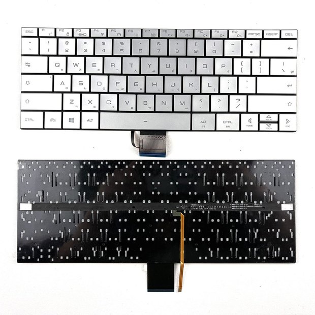 Korean Silver Backlit Keyboard For Hasee Kingbook TFX255STFX5075TFX242TFX242XATFX245TFX245TFX4470H KN27-0157 Series