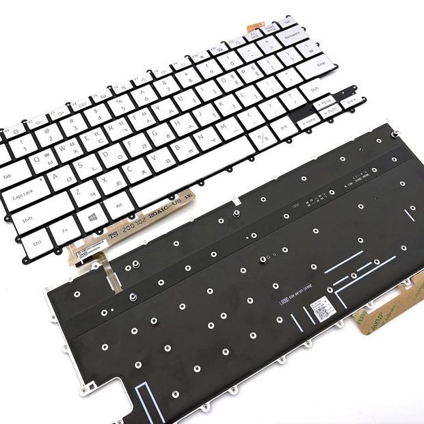 Korean Silver Backlit Laptop Keyboard For Samsung Galaxy Book Flex2 5G NP930QCA 930QCA Series BA5904505B