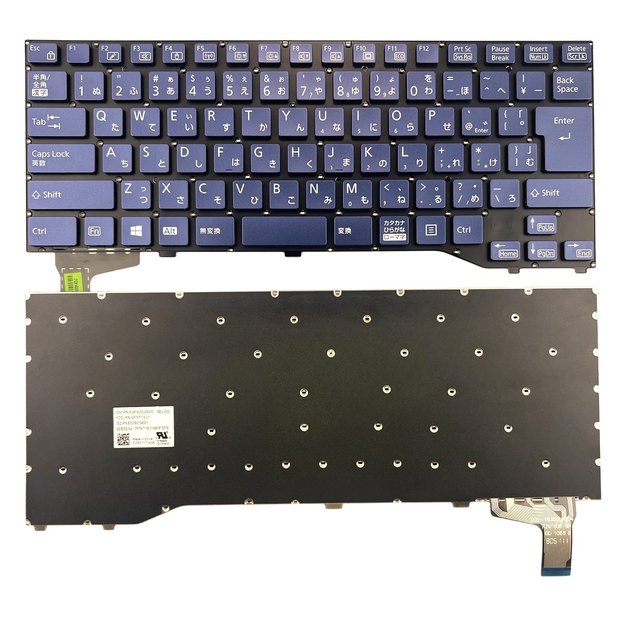 Laptop Keyboard CP767116-01 FJM16J50J06930 6037B0154001 Japanese JP JA Blue Without Backlit New