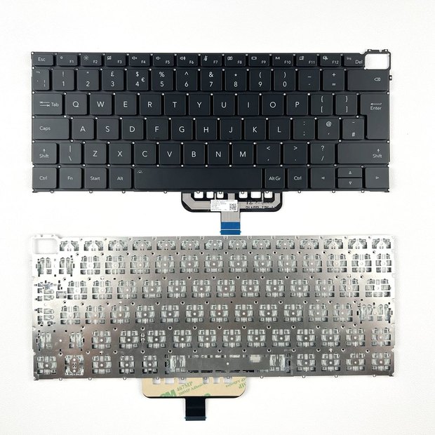 Laptop Keyboard for Honor MagicBook V14 HGF-W56 Black United Kingdom UK NOBacklit