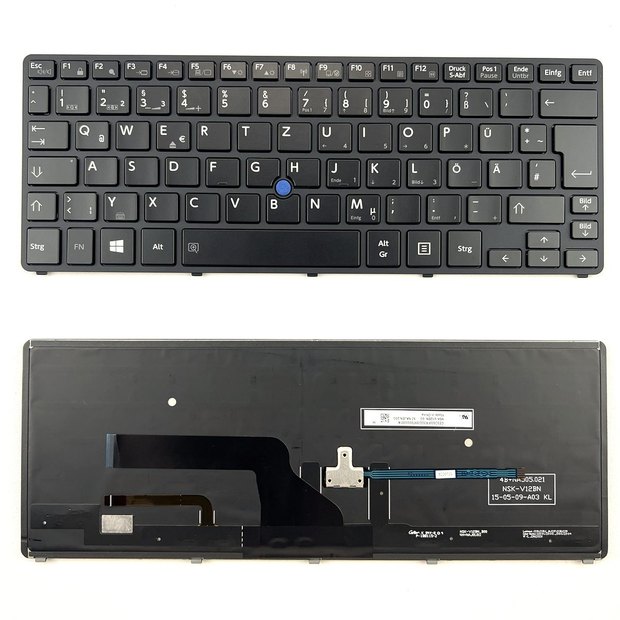 Laptop Keyboard For Toshiba Portege Z20T-B Z20T-B-004 Z20T-B-0050 Z20T-B-102 Z20T-B-104 Z20T-B-106 Z20T-B-111 Z20T-B2112W8 Germany Layout With Backlit&Pointing