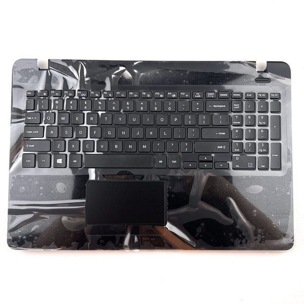 Laptop PalmRest&keyboard For Samsung NP530E5M 530E5M English US BA98-00957A Upper Case With Touchpad New