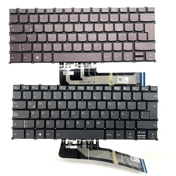 Latin Backlight Keyboard Replacement Compatible with Lenovo Xiaoxin Pro 14 20202021, Xiaoxin Air 14 20202021, IdeaPad Flex 5-14IIL055-14ARE05, IdeaPad 3 Gen 63-14ITL6 Series Laptop