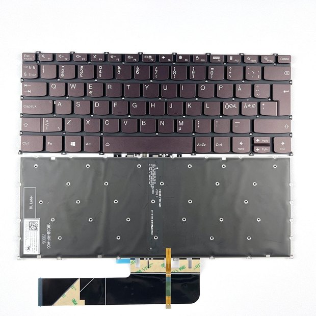 Nordic Backlight Keyboard Replacement Compatible with Lenovo Xiaoxin Pro 14 20202021, Xiaoxin Air 14 20202021, IdeaPad Flex 5-14IIL055-14ARE05, IdeaPad 3 Gen 63-14ITL6 Series