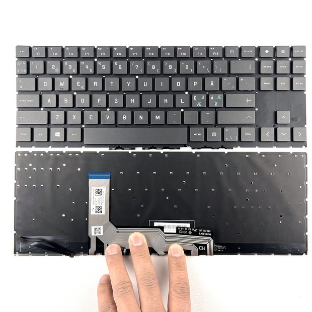 Nordic Backlit Keyboard For HP Omen 15-EN 15-EN00000001LA0003LA 16-B TPN-Q236 15-EK000 15-EN0036NR