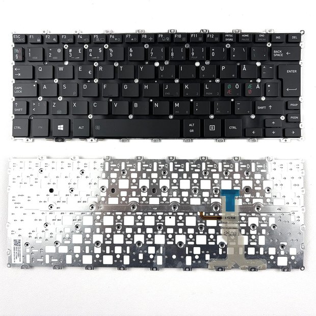 Nordic Backlit Laptop Keyboard Compatible for Toshiba portege X20W-D HMB8149TSA X20W-E X20W-D-13 X20W-D-10Q X20W-D-10V Black HMB8149TSA
