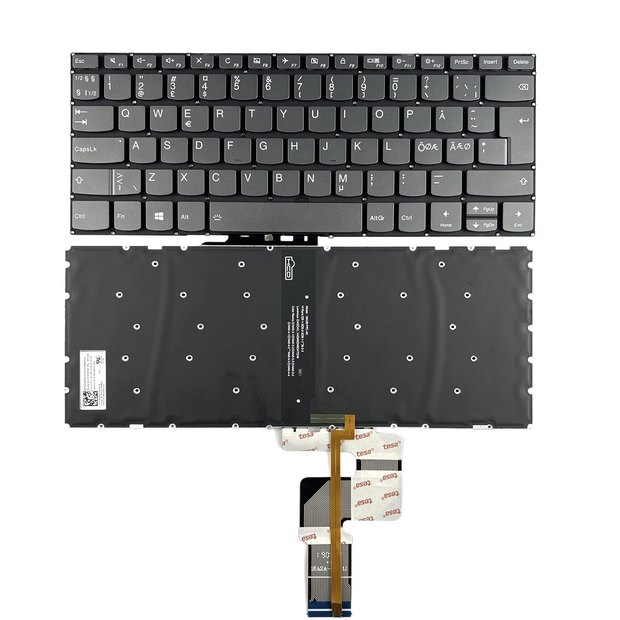 Nordic Backlit Laptop Keyboard For Lenovo Ideapad 3-14ADA05 3-14ITL05 3-14IIL05 3-14IGL05 3-14IML05 3-14ADA05 3-14ARE05 330-14IKB 330-14AST 330E-14IKB 330E-14AST Series【 Fast forward key】