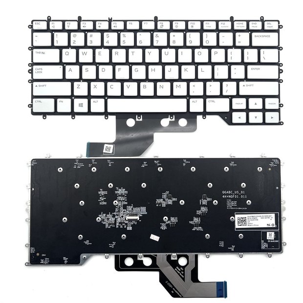 Replacement Keyboard for Dell Alienware M15 R2 R3 R4 Game Laptop, Alienware m15 R2 R3 R4 Replacement Keyboard with Per Key RGB Backlit US Layout PN 0Y00RH