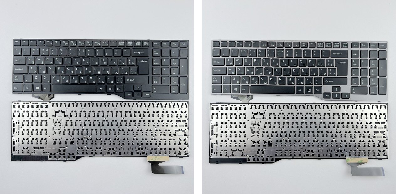 Russian Keyboard for Fujistu E754 Lifebook E557 E753 E756 E554 E556 Celsius H730 H760 H77 Series Silver RU Layout