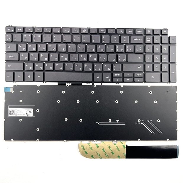 Russian Laptop Keyboard for Dell Inspiron 15 5584 5590 5593 5594 5598 P85F P90F Series