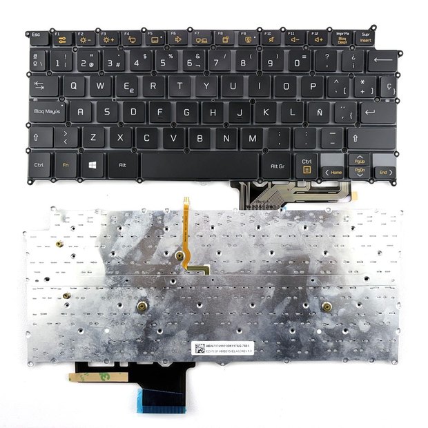 Spanish Backlit Keyboard For LG 13Z970 14Z970 14ZD970 14Z970-G 14Z970-E 14Z970-L 14Z970-T 14Z970-G.AA53C 14Z970-G.AA75C AA76C Series