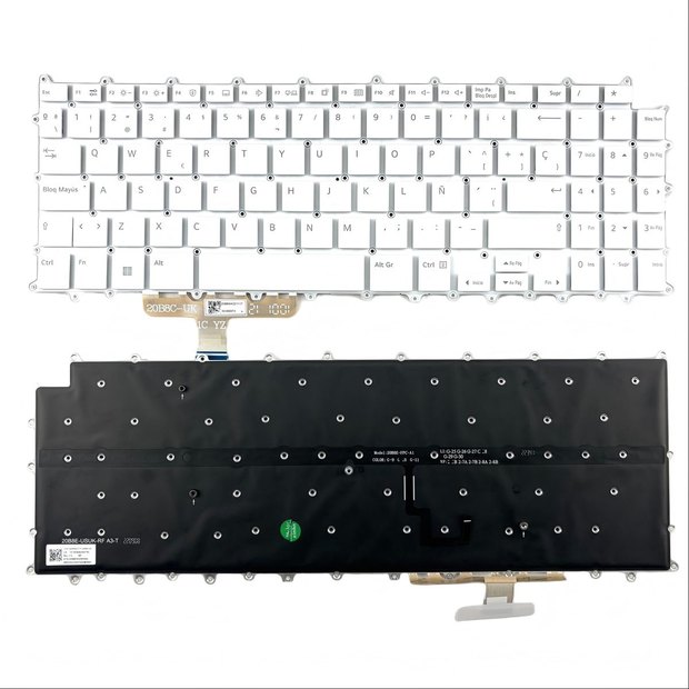Spanish Backlit Keyboard For LG Gram 15Z90Q 15ZD90Q 15Z90Q-G 15Z90Q-K 15Z90Q-R 15Z90Q-R.AAS8U1 15ZB90Q Series