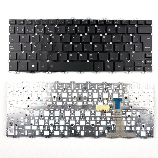 Spanish Backlit Laptop Keyboard Compatible for Toshiba portege X20W-D HMB8149TSA X20W-E X20W-D-13 X20W-D-10Q X20W-D-10V Black HMB8149TSA