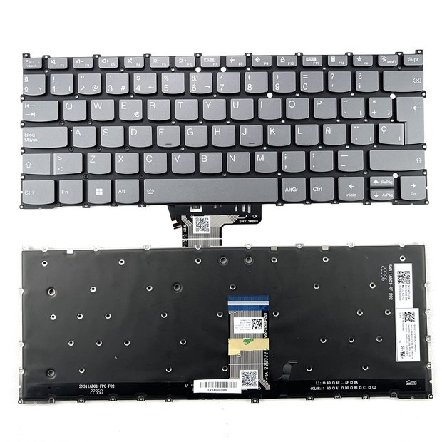 Spanish Backlit Laptop Keyboard For Lenovo Yoga 7 14IRL8 (Machine Type 82YL) 7-14IRL8 PH4SB-Sp Series