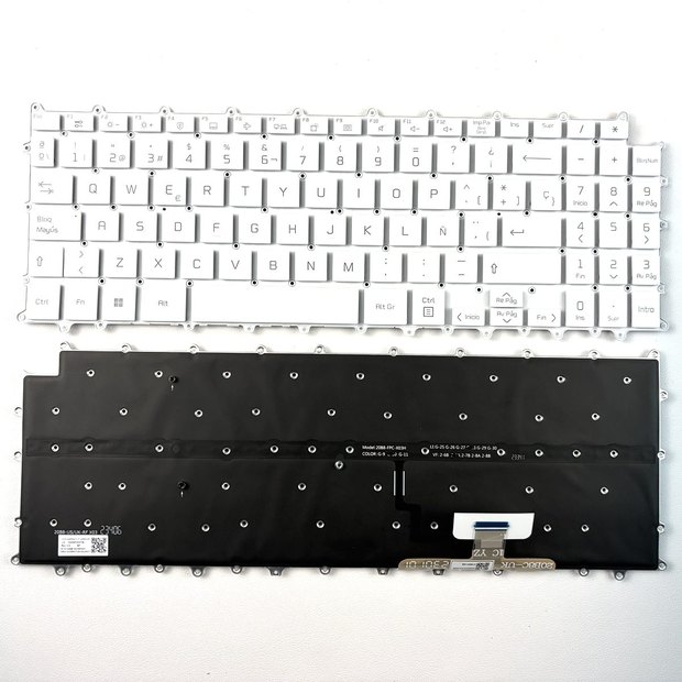 Spanish Backlit Replacement Keyboard for LG Gram 16Z90P 16ZD90P 16Z90PD 16Z90PC 15Z90P 15Z90P-G 15Z90P-K 15Z90P-N 15Z90P-P Series