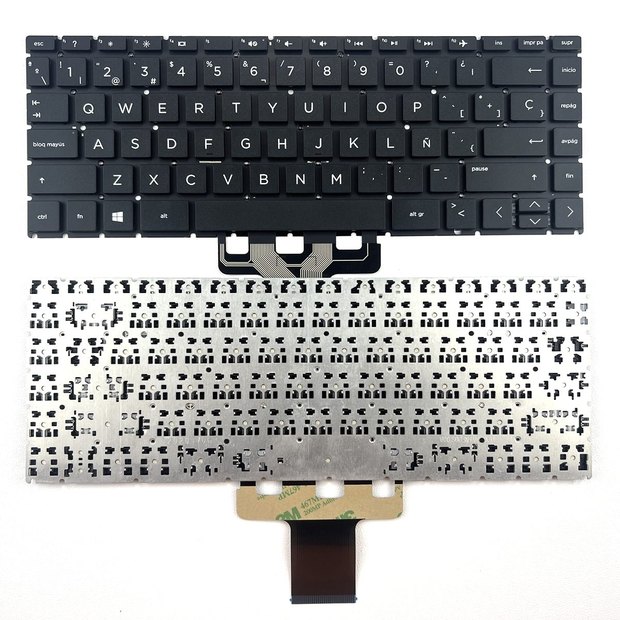 Spanish Laptop Keyboard Compatible with HP 14-CK 14-CD 14-CM 14-DG 14-DQ 14s-DQ 240 G7 245 G7 246 G7.Pavilion X360 14-CD 14-DH.Pavilion 14-CE Series