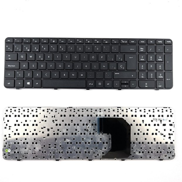 Spanish Laptop Replacement Keyboard for HP Pavilion G7-2000 G7Z-2000 G7-2100 G7-2200 G7-2300 G7z-2100 with Frame