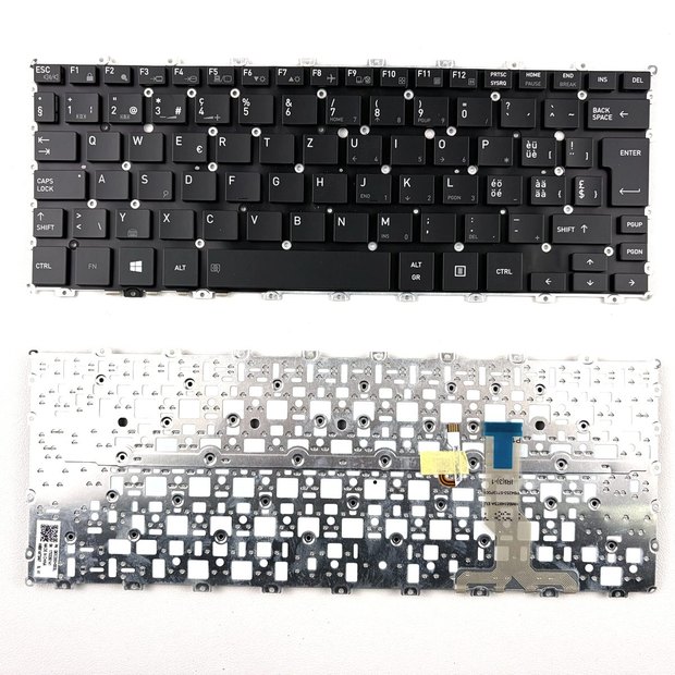 Swiss Backlit Laptop Keyboard Compatible for Toshiba portege X20W-D HMB8149TSA X20W-E X20W-D-13 X20W-D-10Q X20W-D-10V Black HMB8149TSA