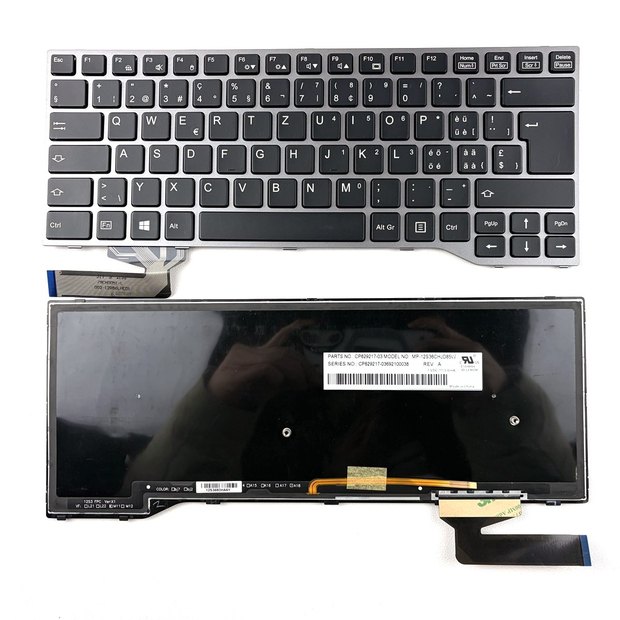 Swiss Backlit Laptop Keyboard For Fujitsu LifeBook E544 E546 E547 E733 E734 E736 E743 E744 E746 Series