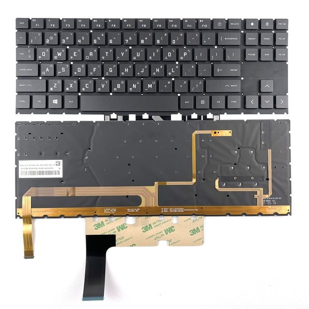 TC RGB Backlit Keyboard For HP Omen 15-EN 15-EN00000001LA0003LA 16-B TPN-Q236 15-EK000 15-EN0036NR