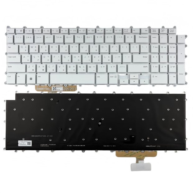 Traditional Chinese Laptop Keyboard For LG Gram 17Z90R 17Z90R-A 17Z90R-K 17Z90R-G Series