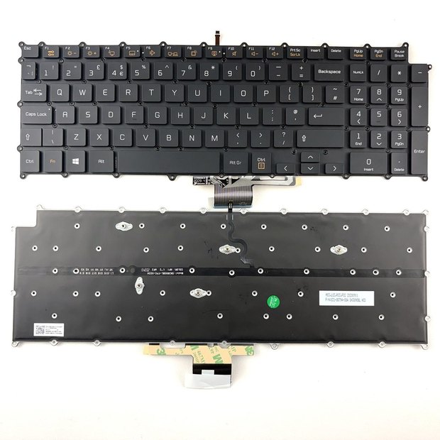 UK Backlit Keyboard For LG 17T90N 17Z90N 17ZD90N 17Z95N 17T90N-V 17Z90N-N 17Z90N-R 17Z90N-V 17ZD90N-V 17Z95N-G Series