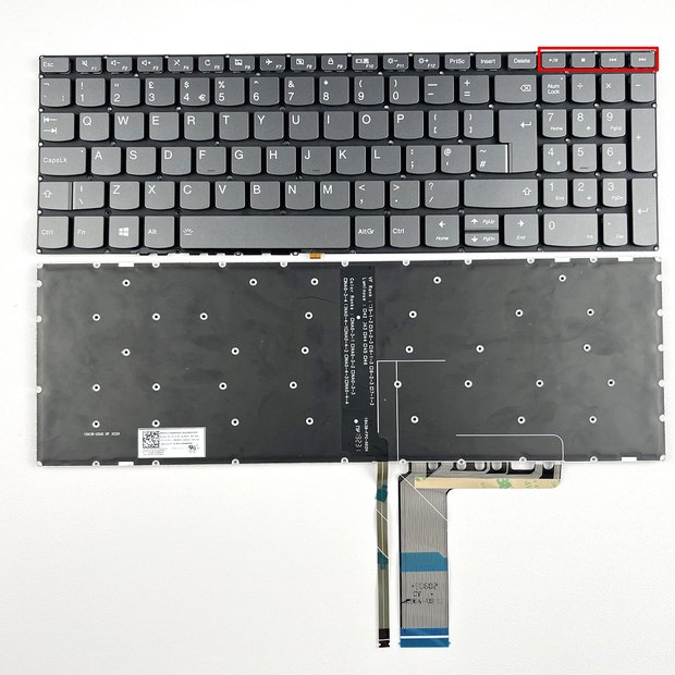 UK Backlit Keyboard Replacement Compatible with Lenovo ideaPad 330s-15IKB 330s-15ARR, ideapad 3-15IIL05 3-15ARE05 3-15ITL05 3-15IML05, ideapad S340-15IWL S340-15API S340-15IIL Series【Fast Forward】