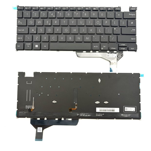 UK Backlit Laptop Keyboard For Asus Zenbook14 UX3402Z UX3402V Q409ZA UM3402 Series