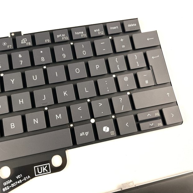 UK Backlit Laptop Keyboard For Dell Pro 13 Plus PB13250 PB13255 P194G P195G DPN 09T0FV Series