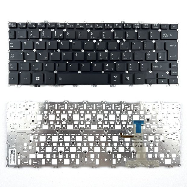 UK Backlit Laptop Keyboard For Toshiba Portege X20W-D X20W-D-11N X20W-D-11T X20W-D-122 X20W-D-123 X20W-D-12J X20W-D-145 Series Without Frame